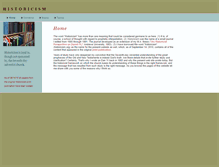 Tablet Screenshot of historicism.org
